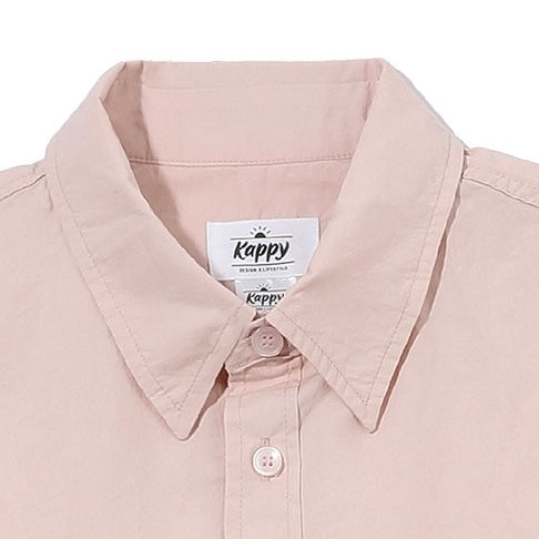 Kappy Design Relaxed Cotton Shirt Light Pink