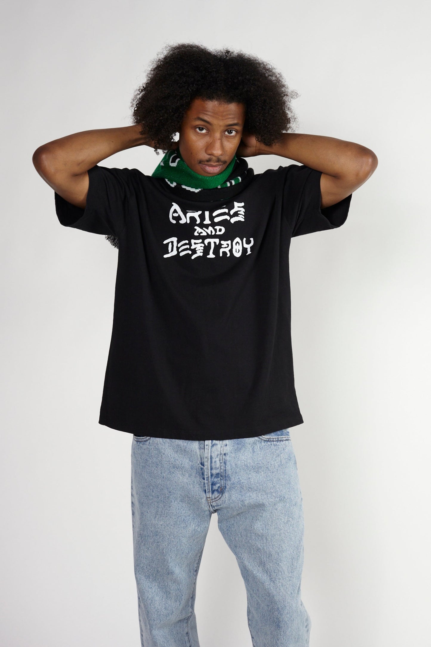 Aries Vintage Aries and Destroy SS Tee Black