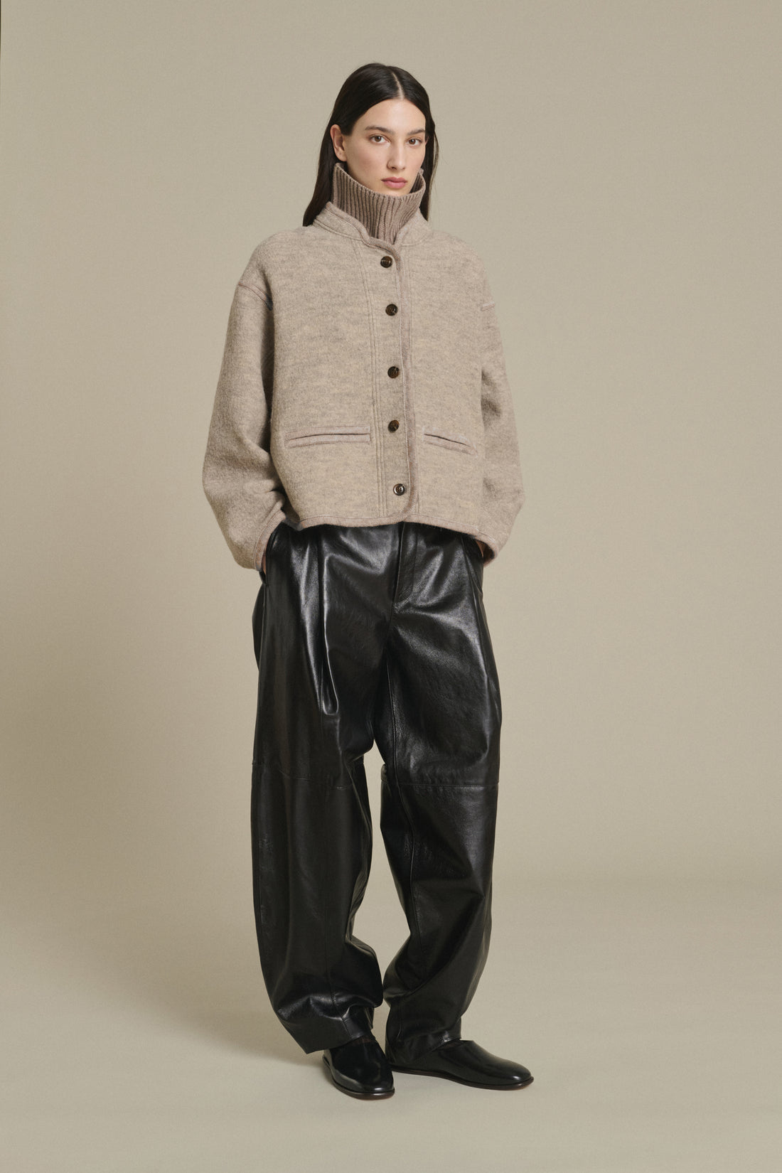 Soeur Olympe Jacket Beige/Grey