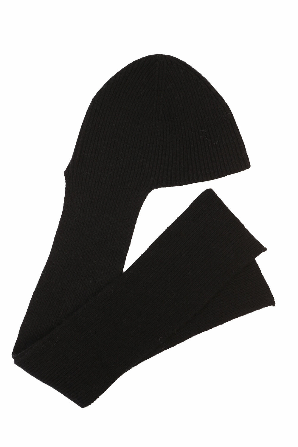 L.F. Markey Rib Scarf Beanie Black