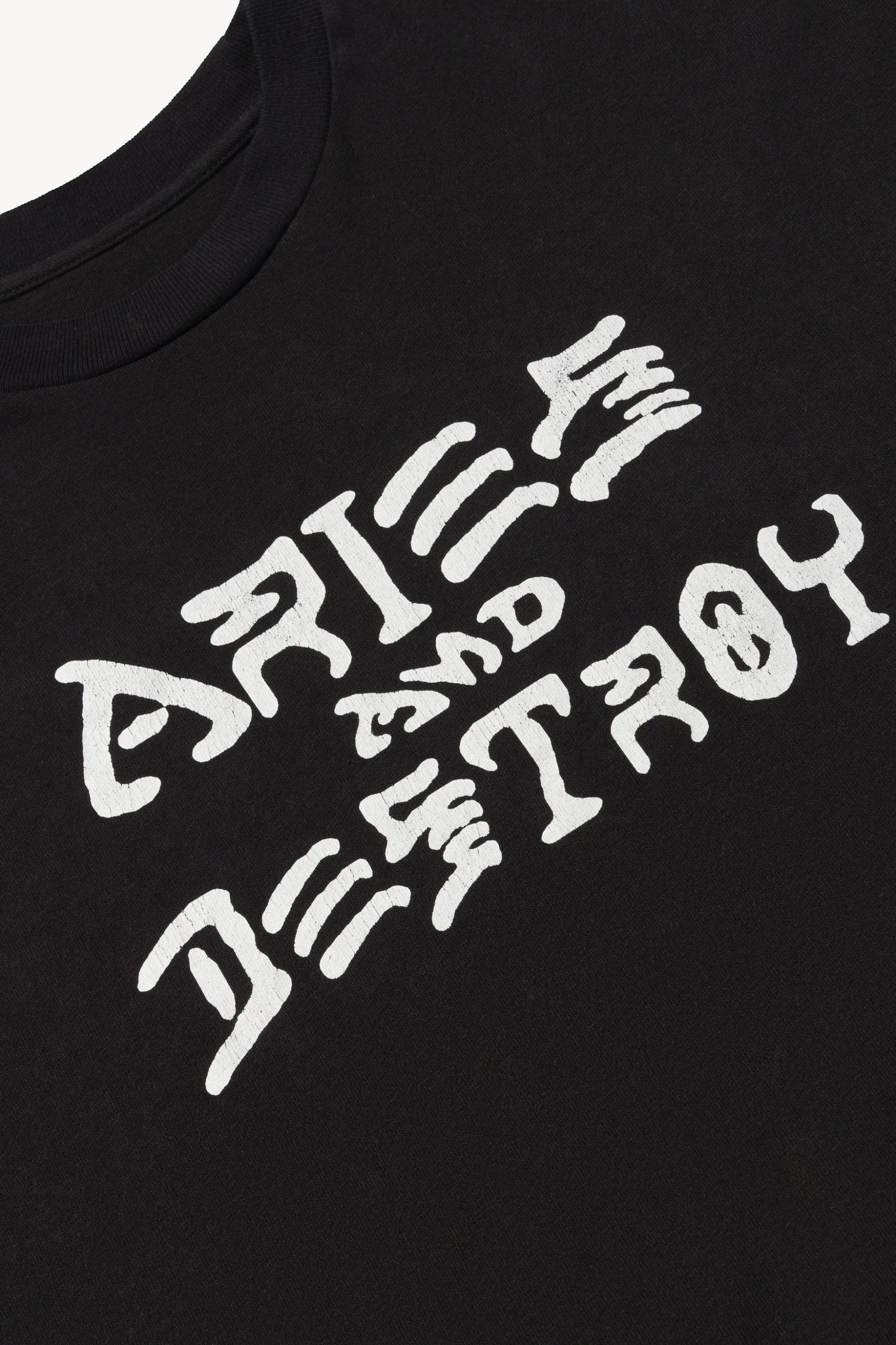 Aries Vintage Aries and Destroy SS Tee Black