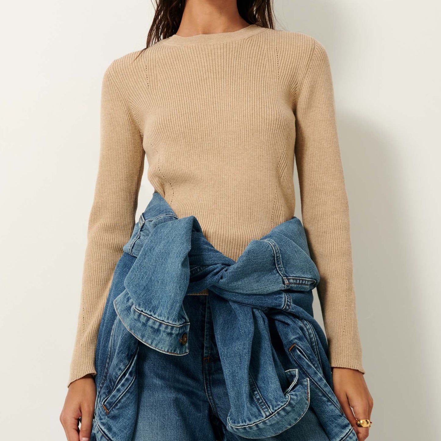 Sessun Malaparte Jumper Chai Latte