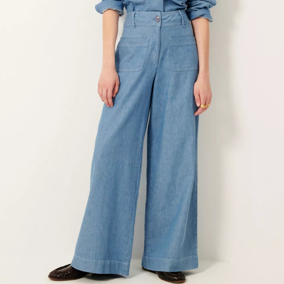 Sessun Manhatti Wide Pants  Provencia Blue