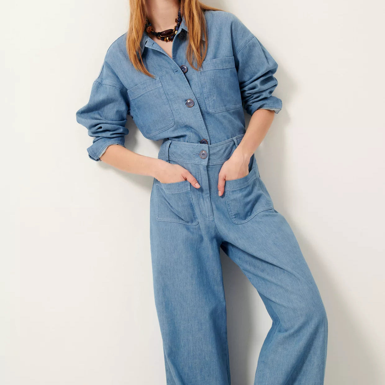 Sessun Manhatti Wide Pants  Provencia Blue