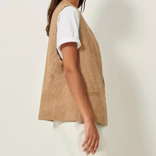 Load image into Gallery viewer, Sessun Marcello Sleeveless Jacket Alpaga
