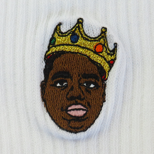 Supa Dupa Biggie Socks White