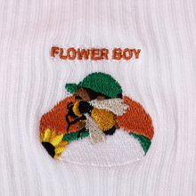 Load image into Gallery viewer, Supa Dupa Flower Boy Socks White
