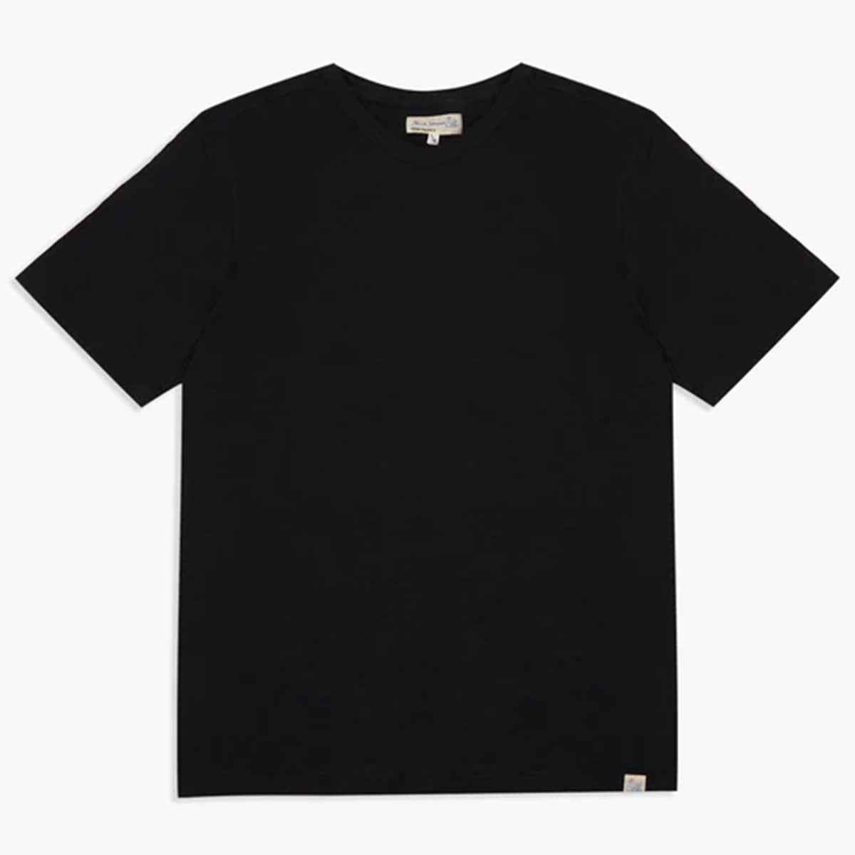 Merz b. Schwanen SCT04 Slub Pima Cotton T-Shirt Deep Black