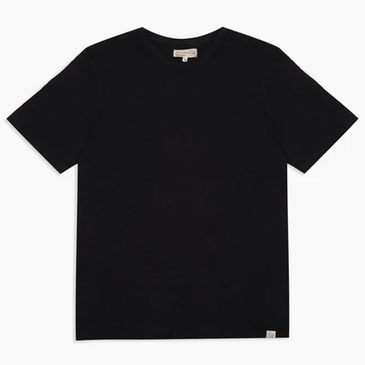 Merz b. Schwanen SCT04 Slub Pima Cotton T-Shirt Deep Black