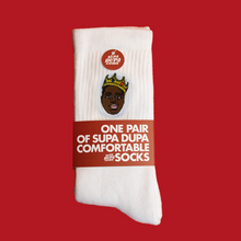 Load image into Gallery viewer, Supa Dupa Biggie Socks White
