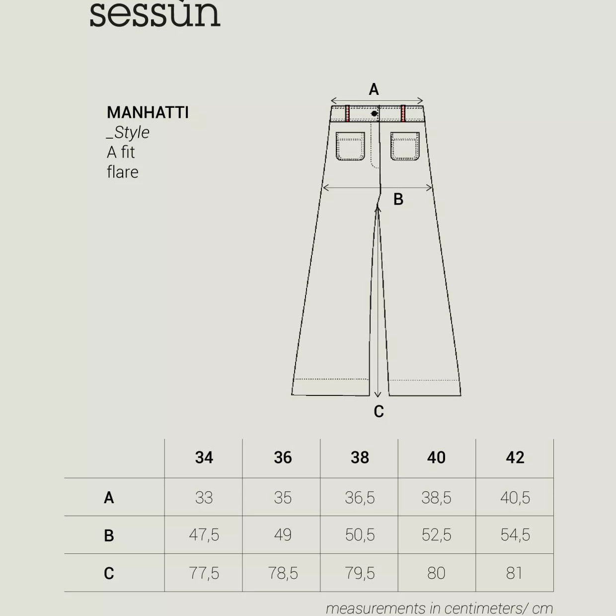 Sessun Manhatti Wide Pants  Provencia Blue