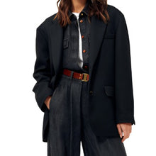 Load image into Gallery viewer, Sessun Zachary Oversize Jacket Black
