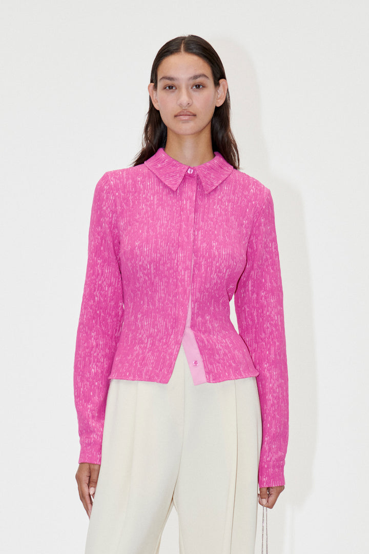 Stine Goya SGLilla Pleated Shirt Fuchsia