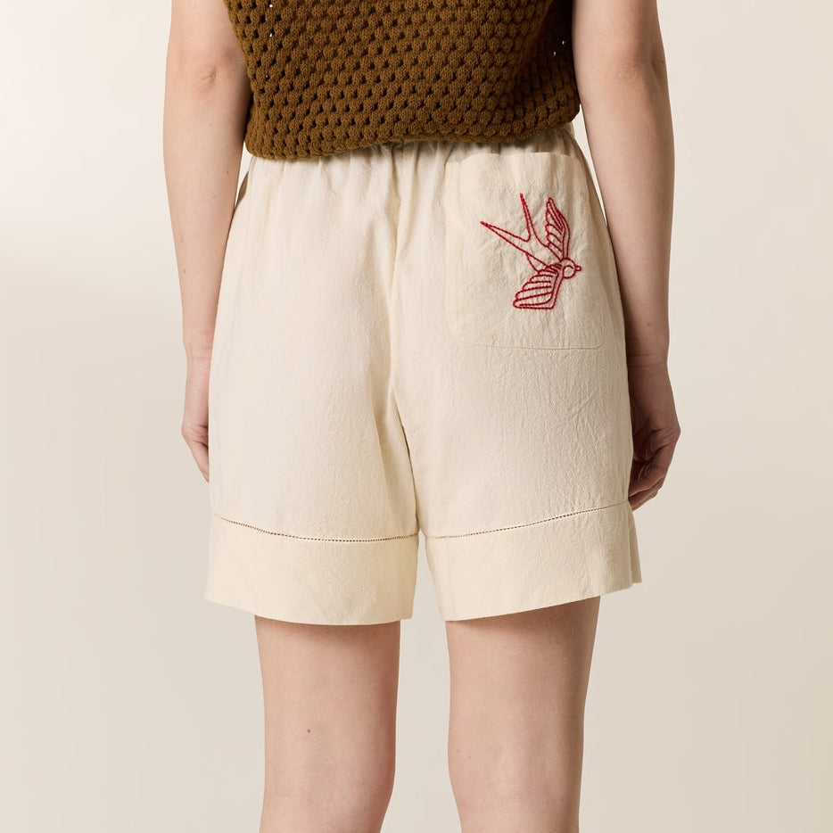 Leon & Harper Quiwi Shorts Off White