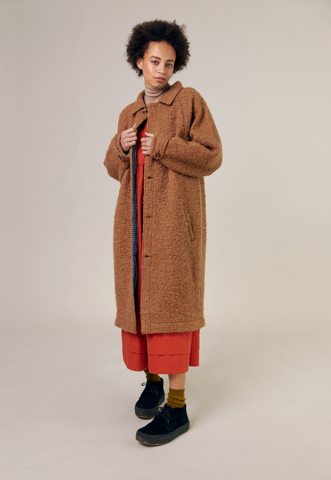 Sideline Joan Coat Tobacco