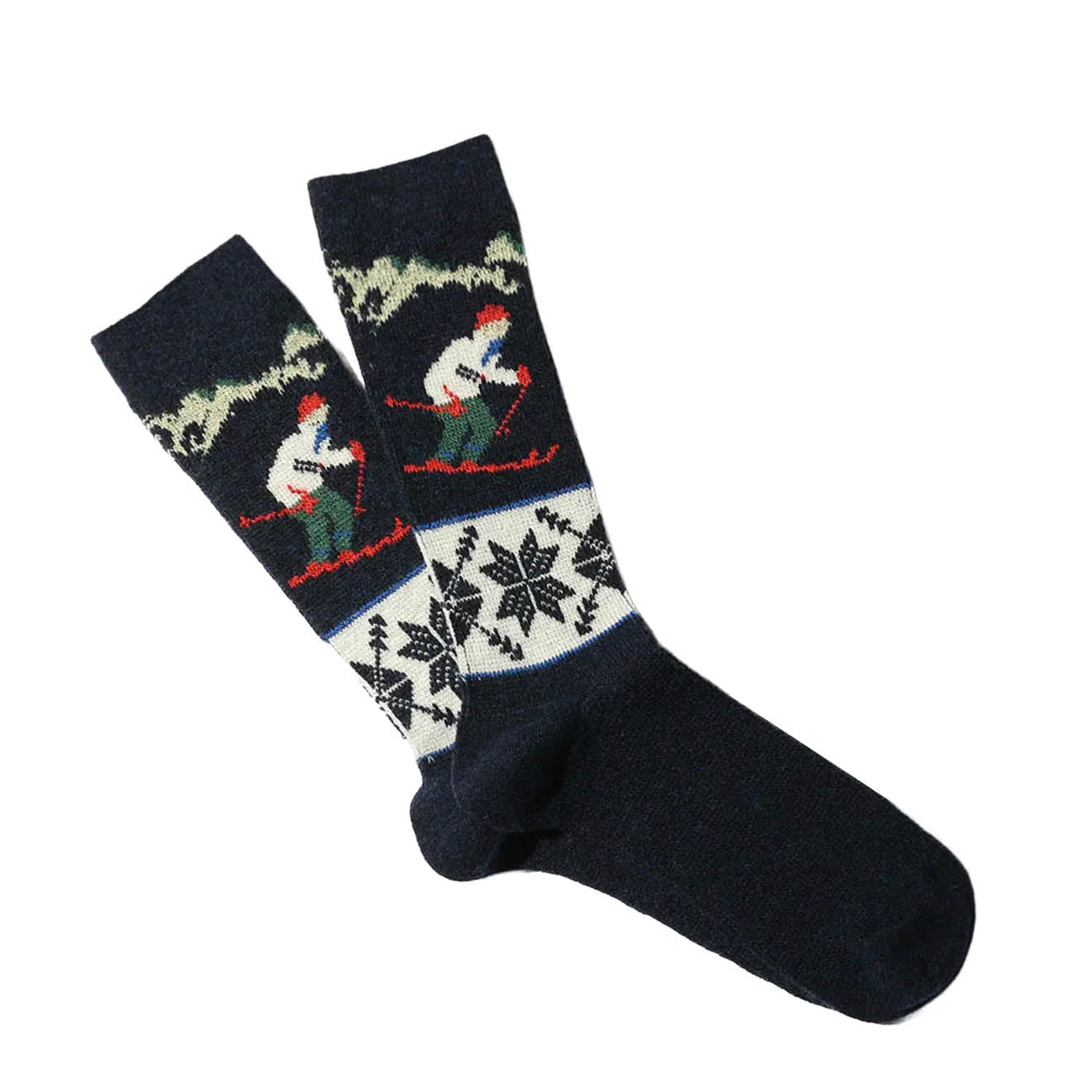 Anonymous Ism Wool Ski Socks Navy