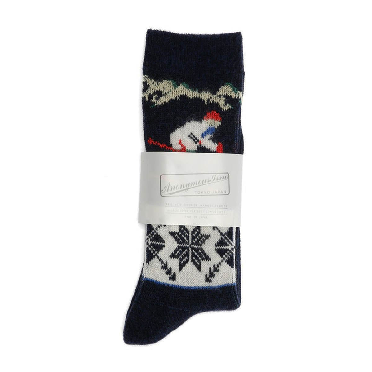 Anonymous Ism Wool Ski Socks Navy