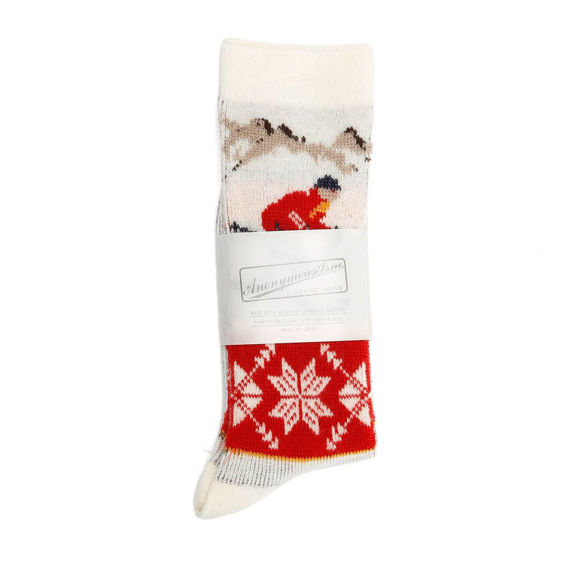 Anonymous Ism Wool Ski JQ Socks WHITE