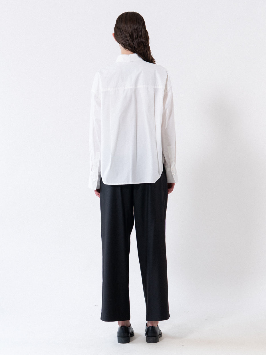 Emin+Paul Pleated Volume Shirt White