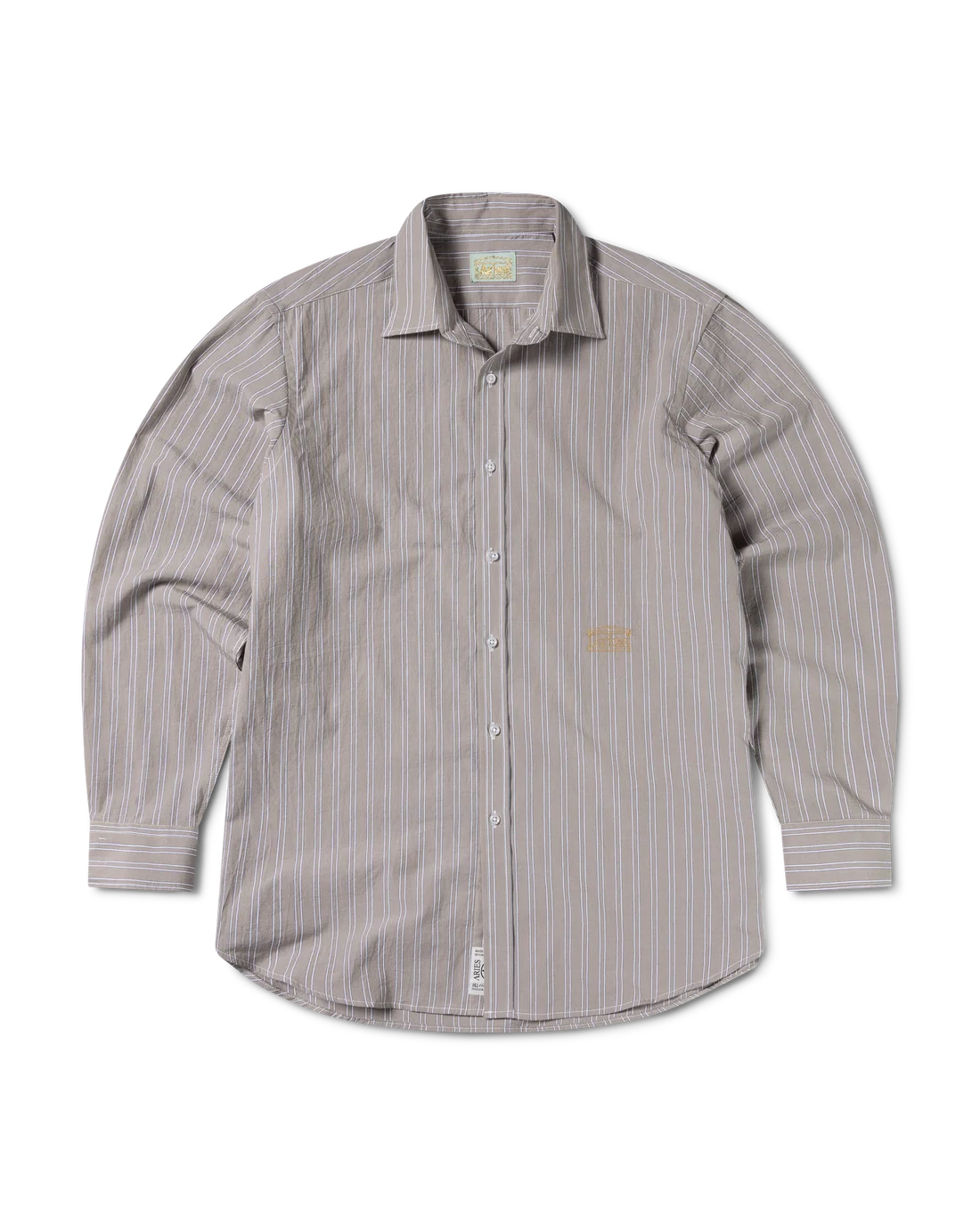 Aries Stripe Temple LS Shirt Beige