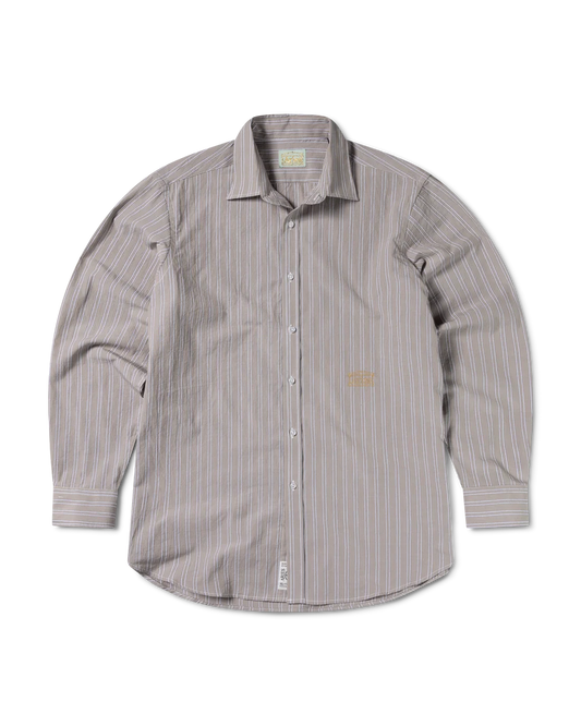 Aries Stripe Temple LS Shirt Beige