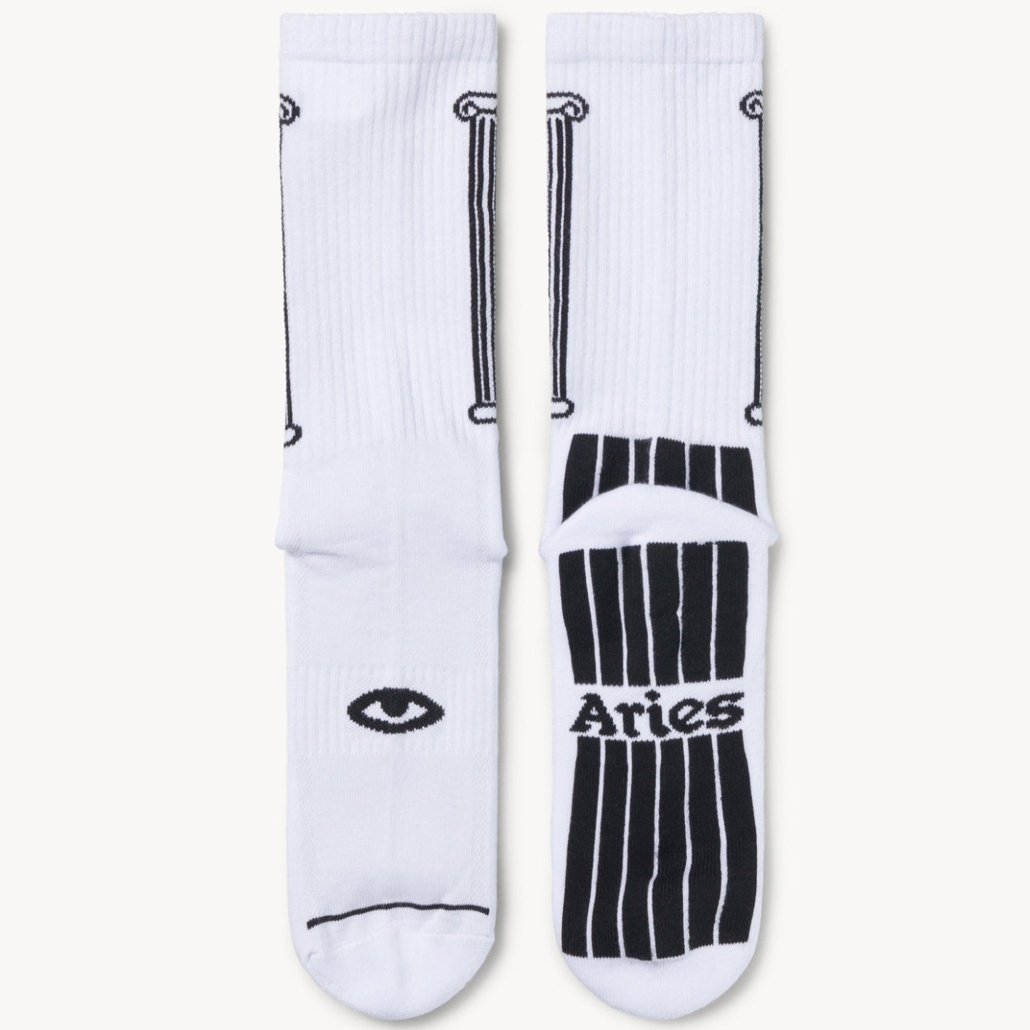Aries Column Sock White