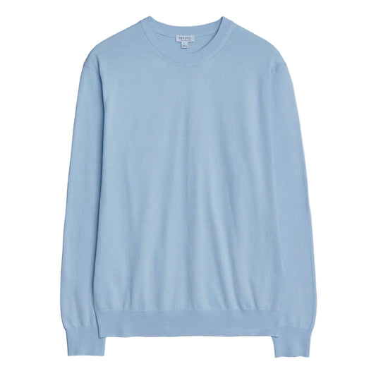 Sunspel Lightweight Cotton Jumper Pastel