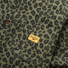 Load image into Gallery viewer, Service Works Front Of House Jacket Leopard Green
