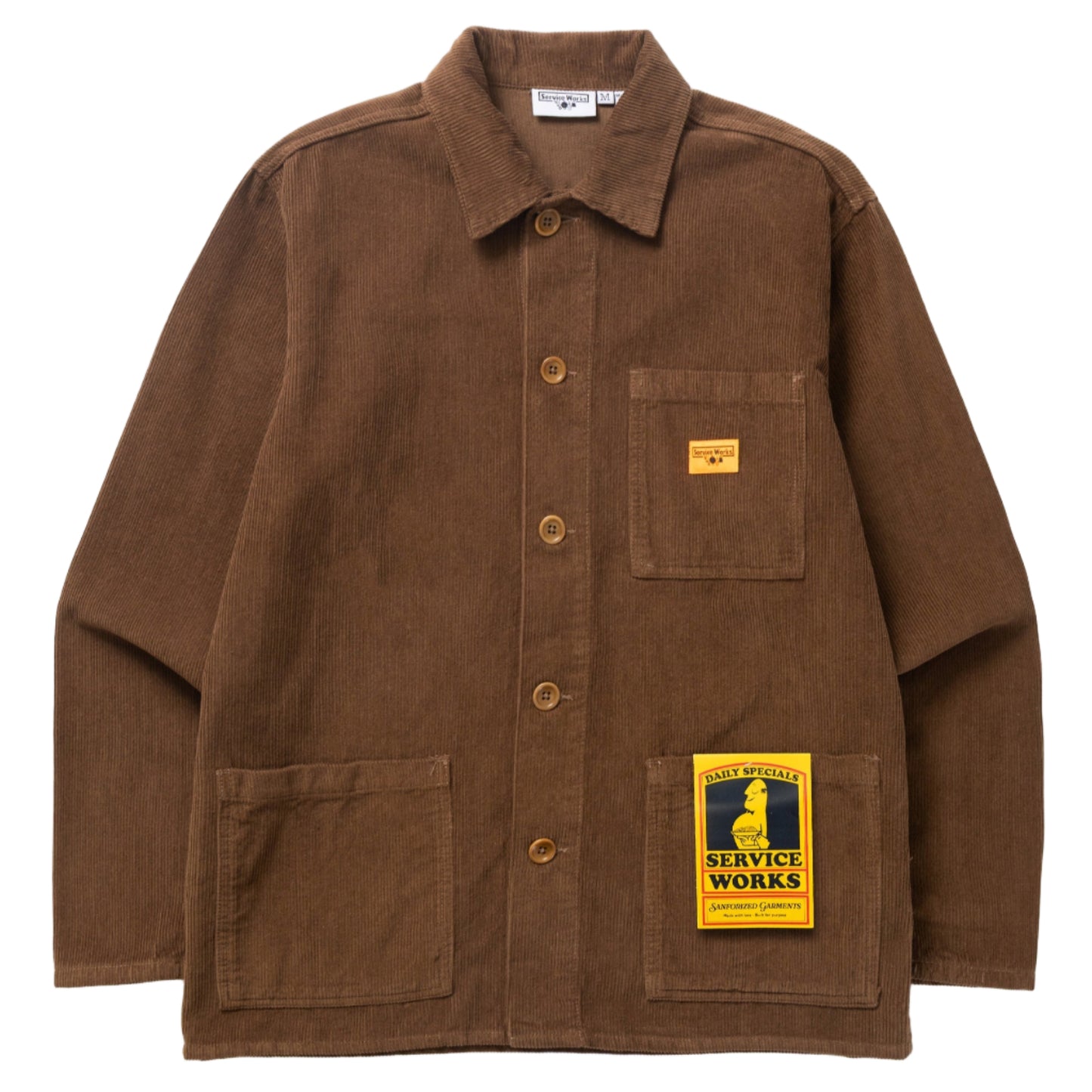 Service Works Corduroy Chore Shirt Bark