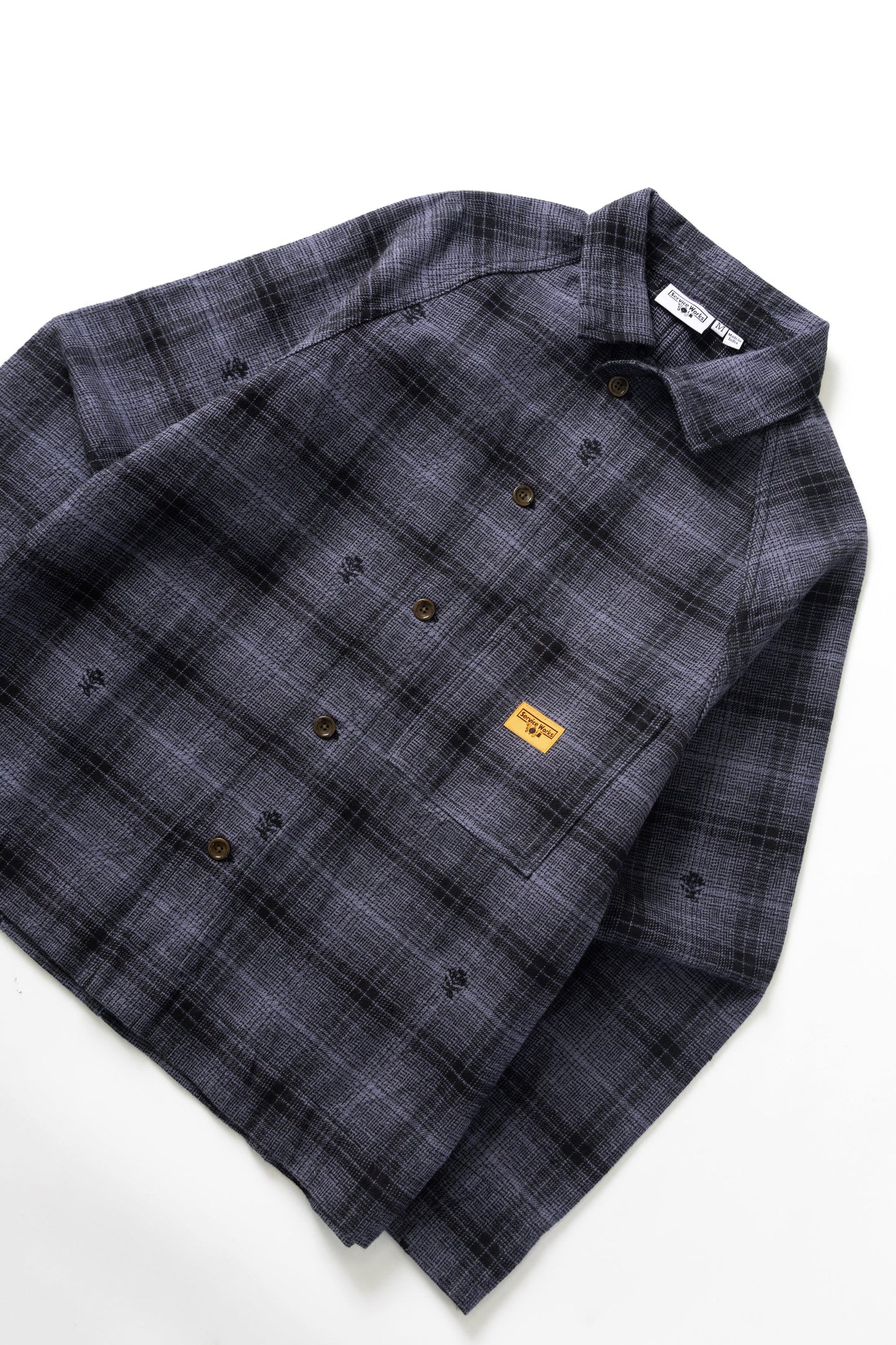 Service Works Thistle Plaid FOH Jacket Black