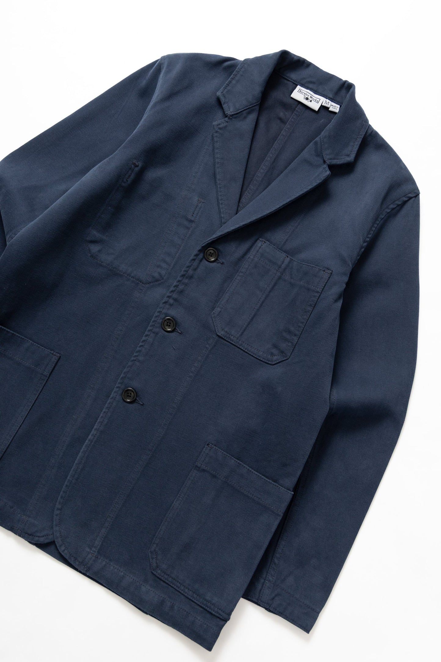Service Works Moleskin Server Suit Jacket Dark Navy