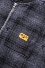 Load image into Gallery viewer, Service Works Thistle Plaid Padded Work Vest Black
