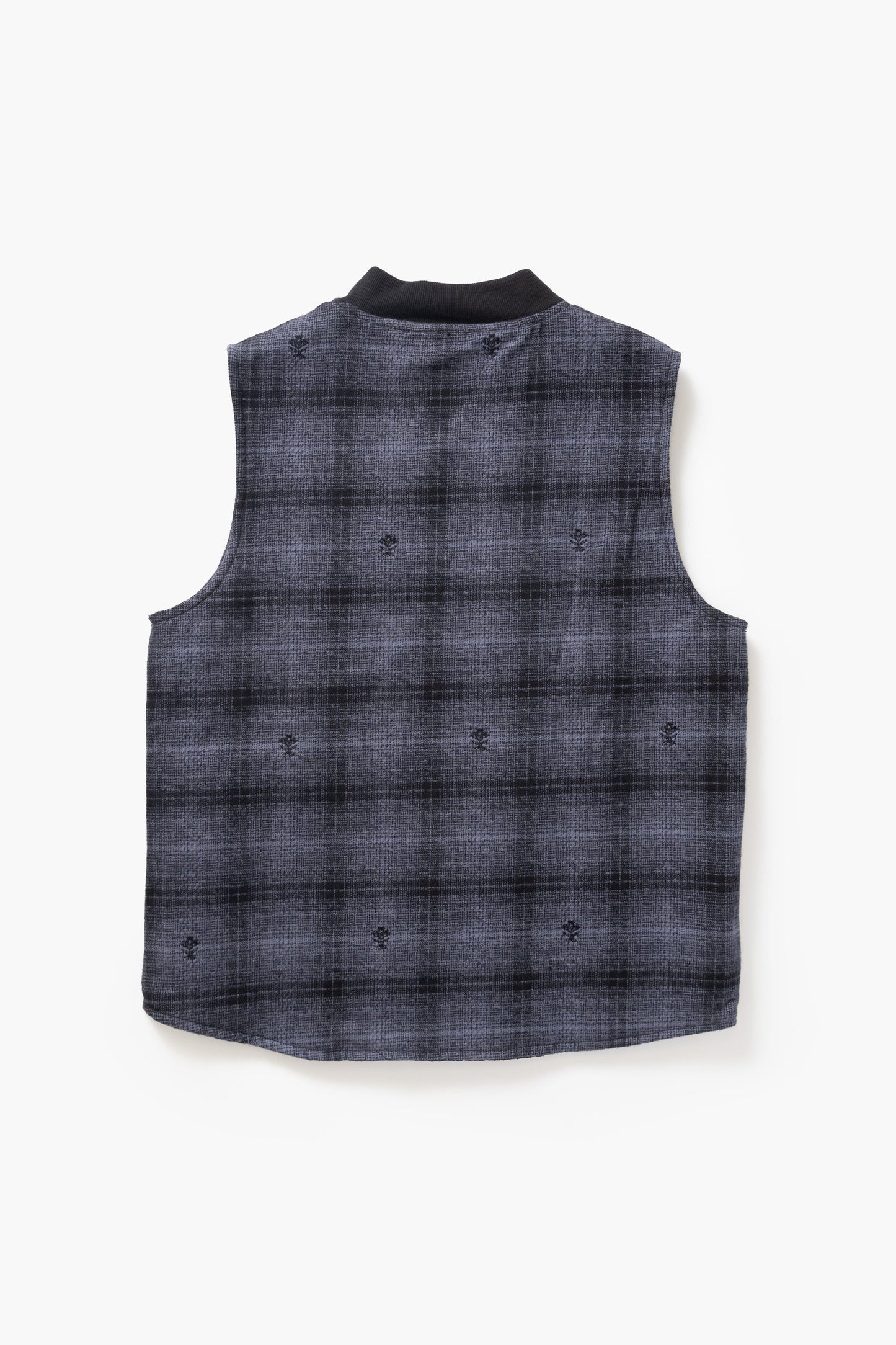 Service Works Thistle Plaid Padded Work Vest Black
