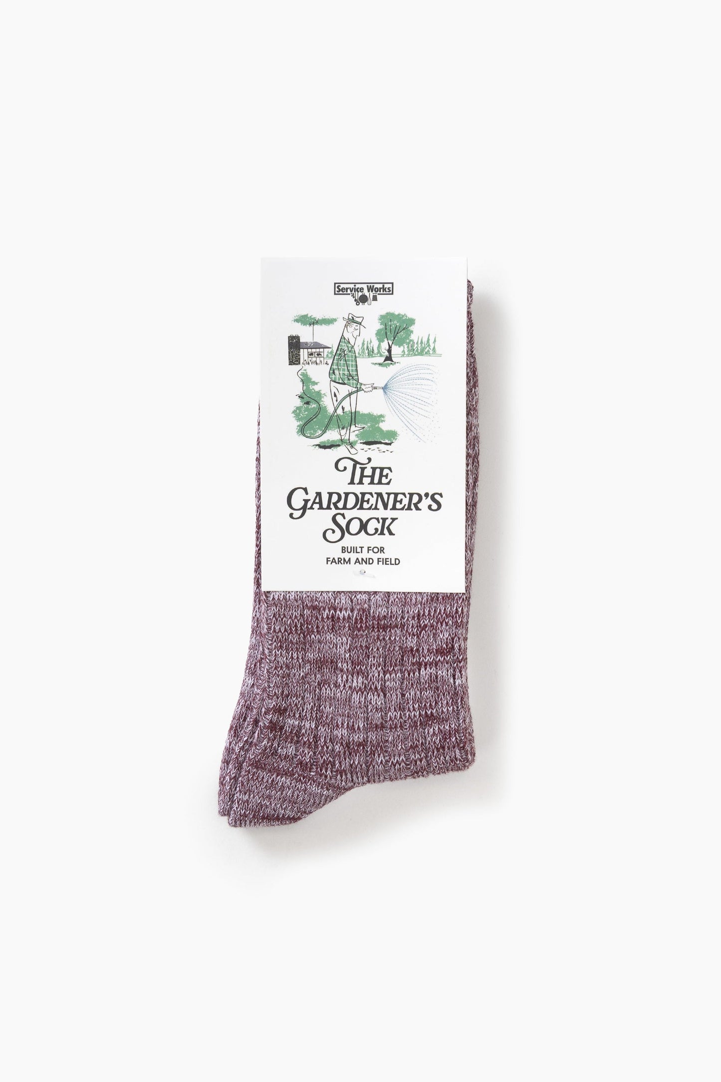 Service Works The Gardener's Sock Burgundy