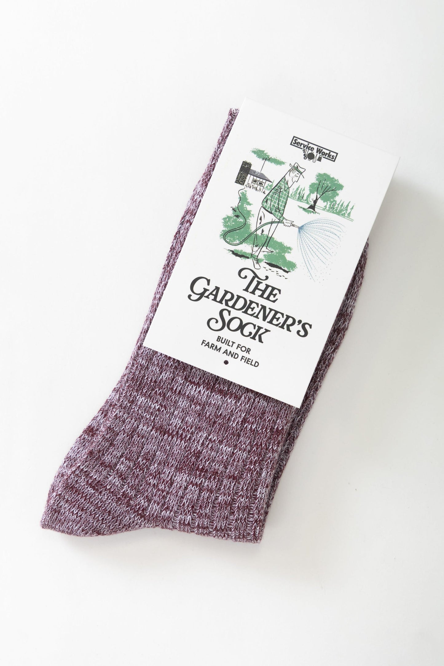 Service Works The Gardener's Sock Burgundy