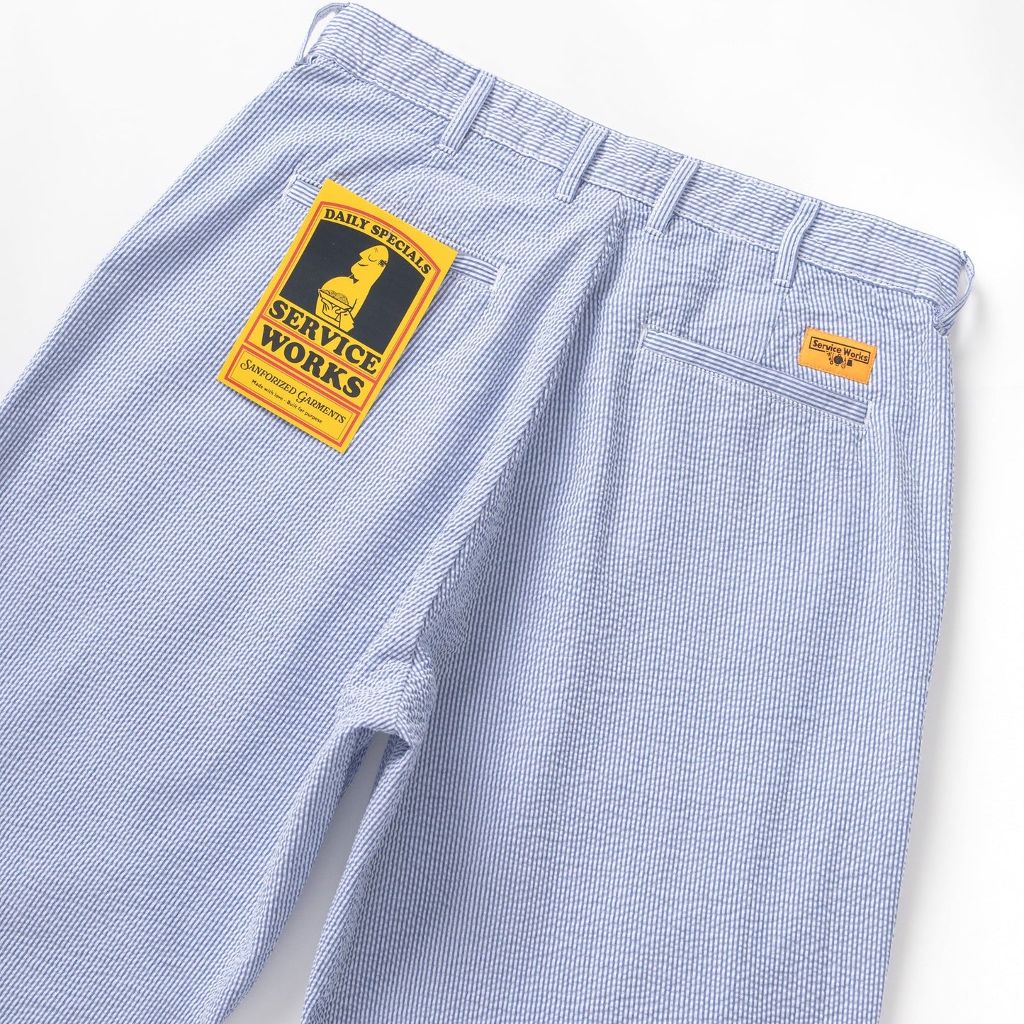 Service Works Seersucker Part Timer Pant Navy Stripe