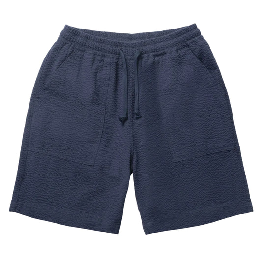 Service Works Seersucker Chef Shorts Dark Navy
