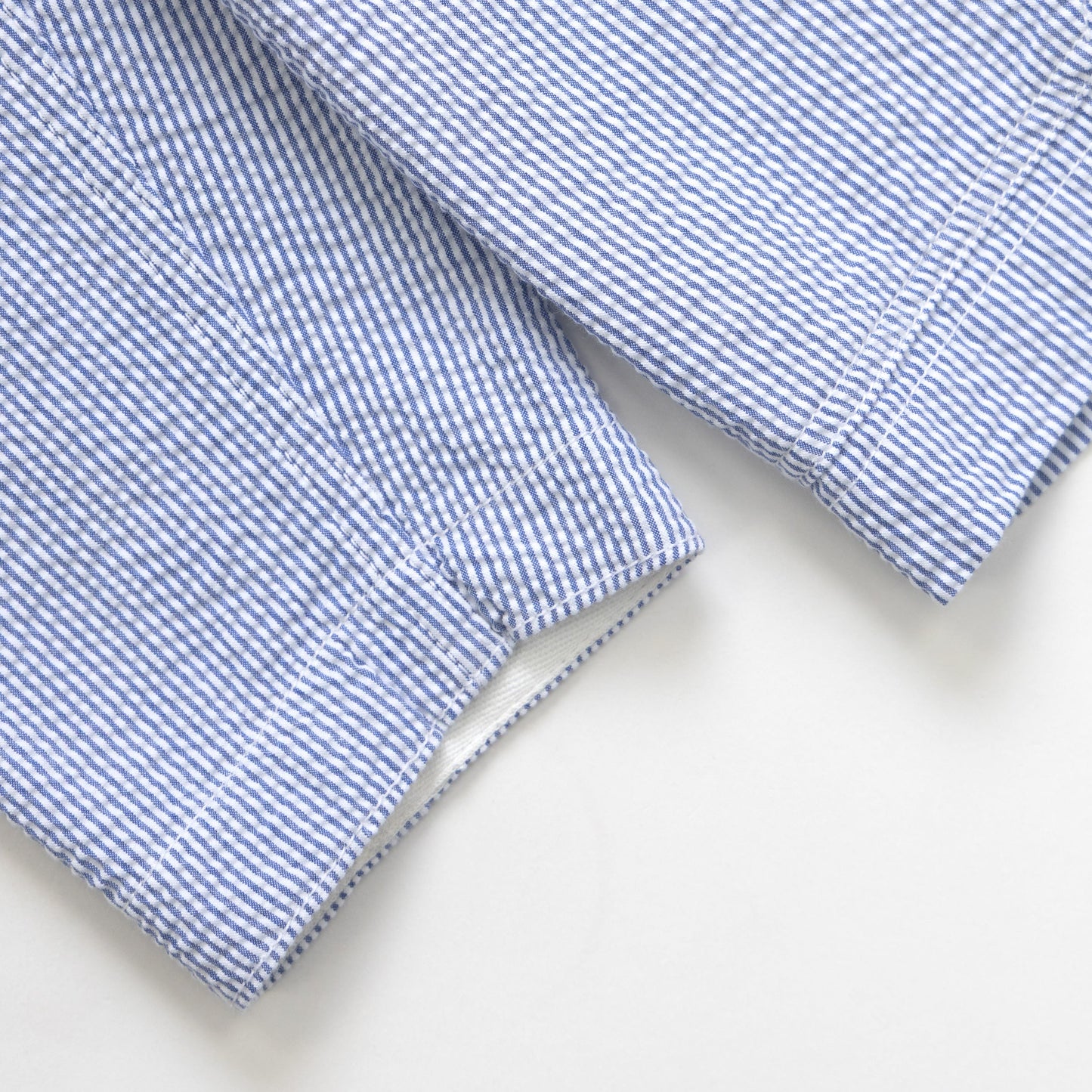 Service Works Seersucker Server Suit Jacket Navy Stripe