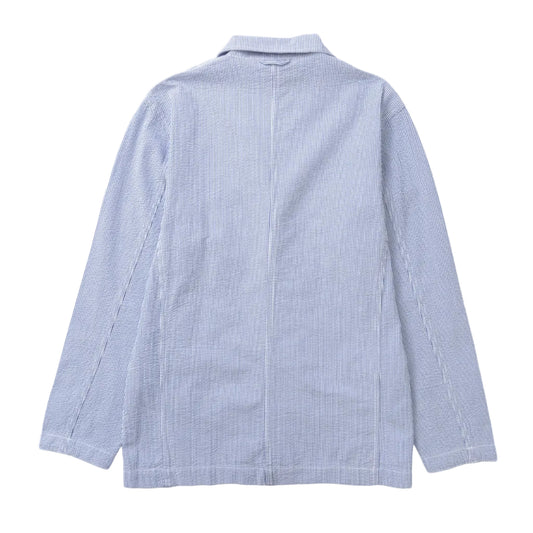 Service Works Seersucker Server Suit Jacket Navy Stripe