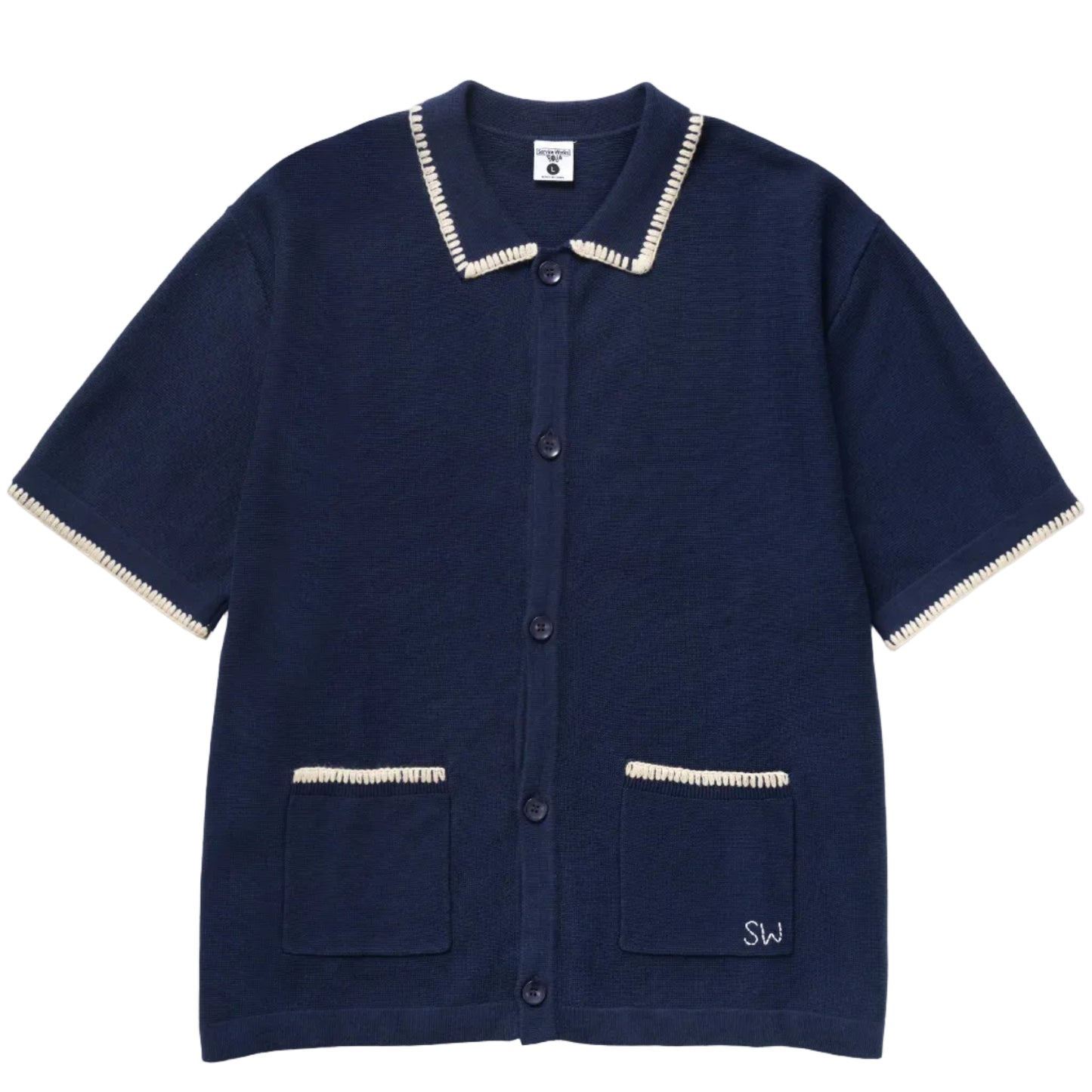 Service Works Blanket Stitch Knit Navy