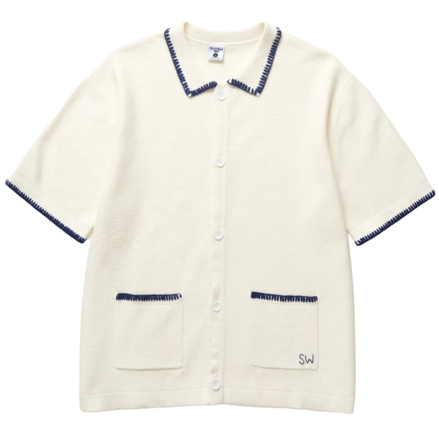 Service Works Blanket Stitch Knit Off White