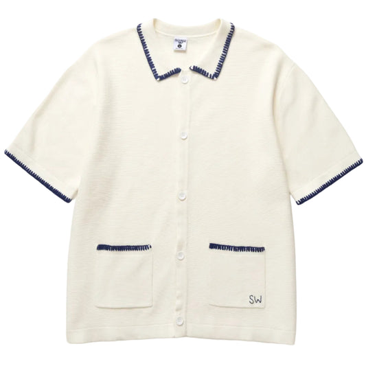 Service Works Blanket Stitch Knit Off White