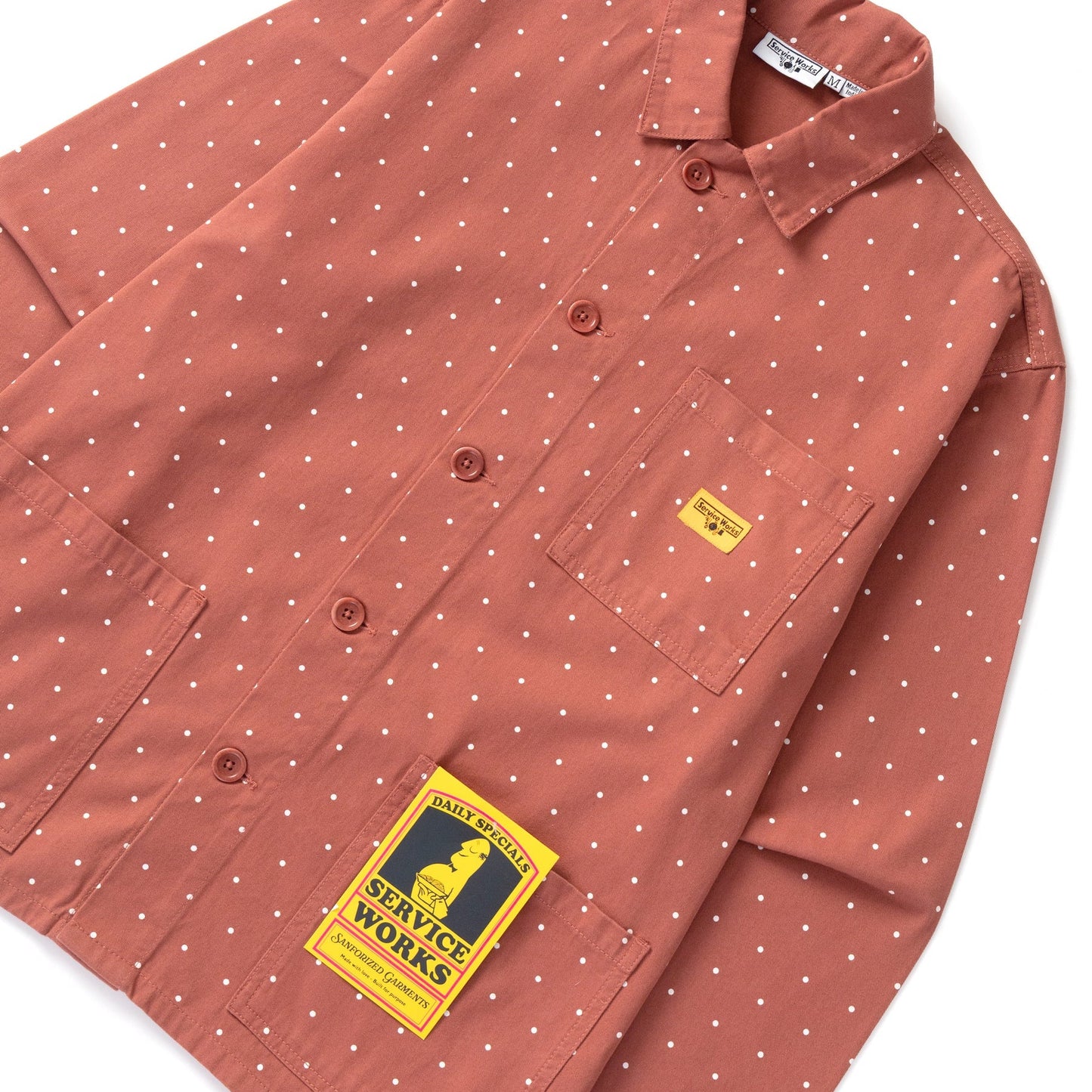 Service Works Polka Dot Chore Shirt Clay