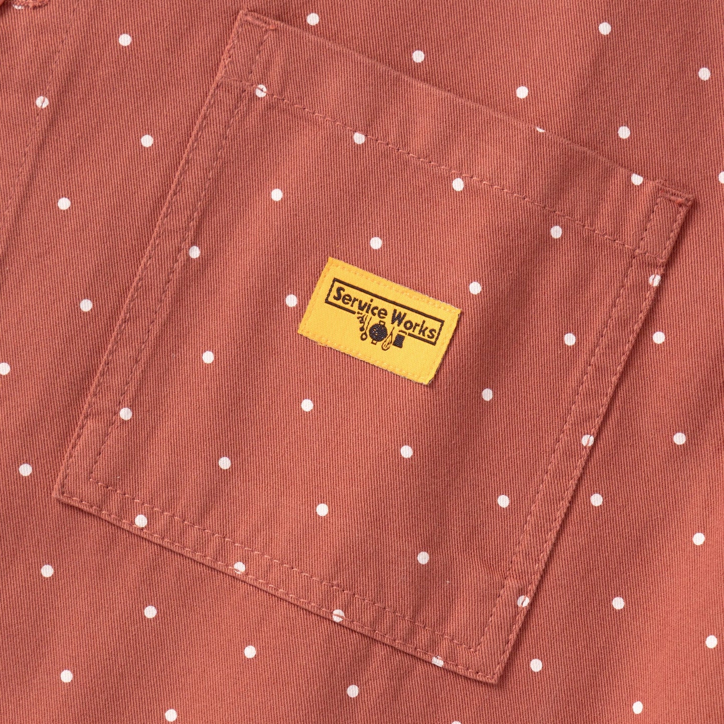 Service Works Polka Dot Chore Shirt Clay