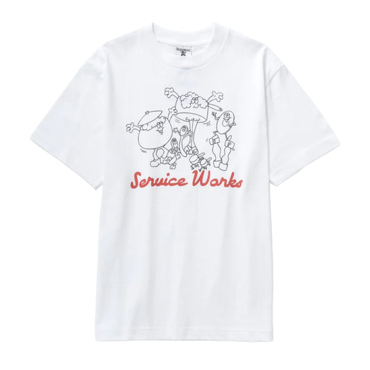 Service Works Pots & Pans Tee White