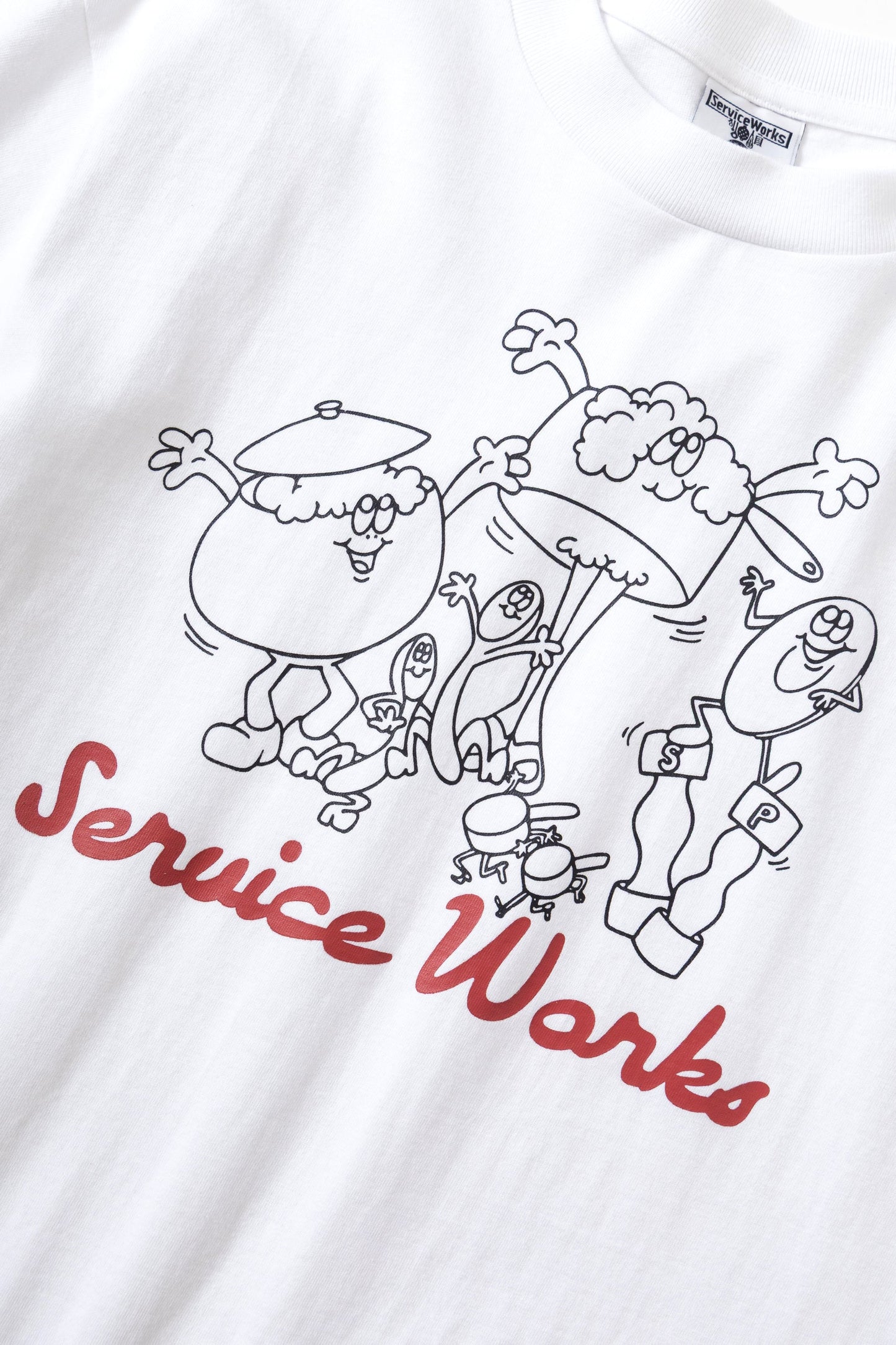 Service Works Pots & Pans Tee White