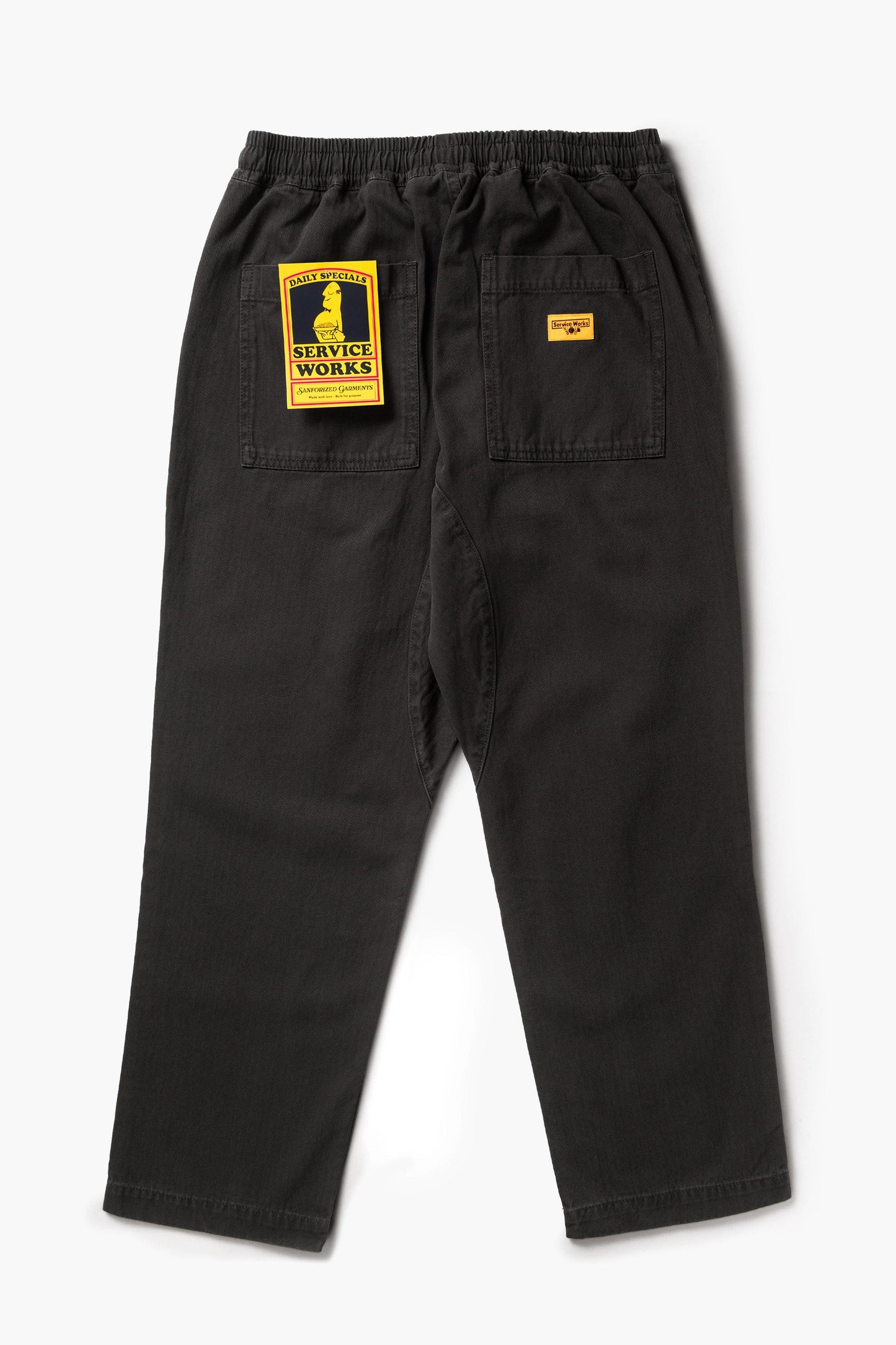 Service Works Pigment Herringbone Chef Pants Black