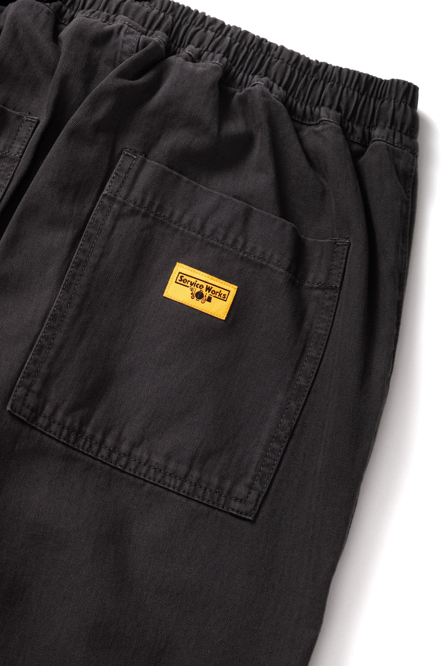 Service Works Pigment Herringbone Chef Pants Black