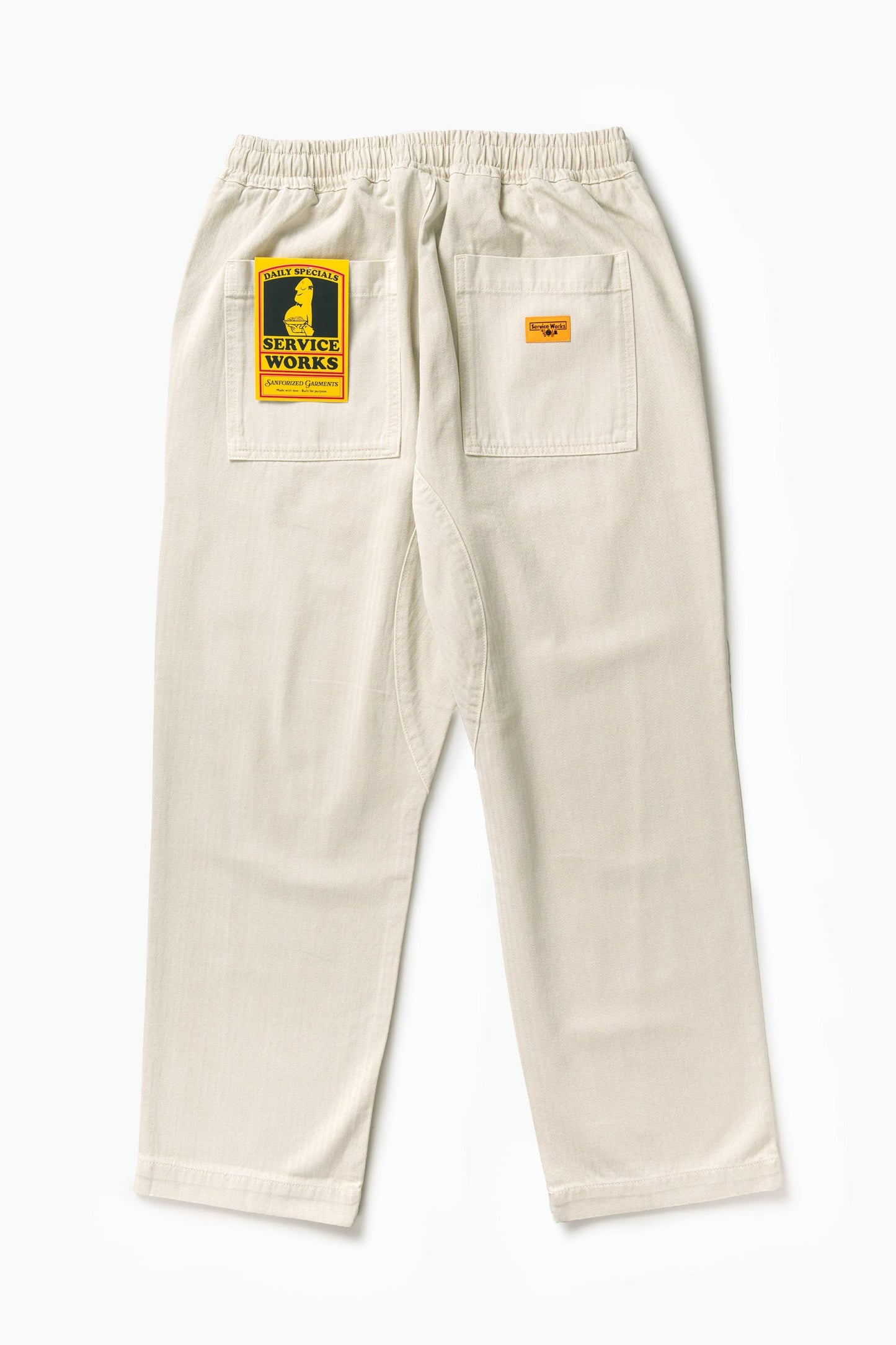 Service Works Pigment Herringbone Chef Pants Bone