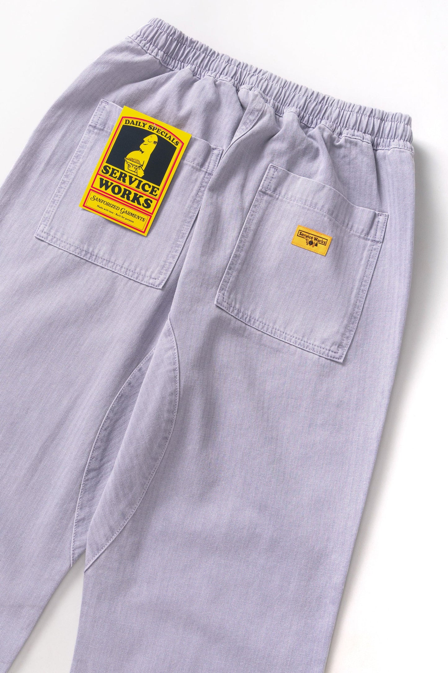Service Works Pigment Herringbone Chef Pants Lavender